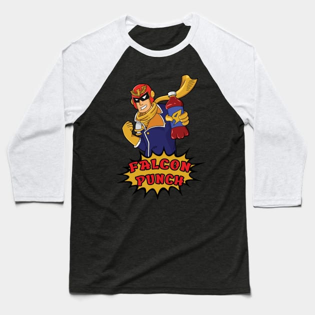 Falcon Punch Baseball T-Shirt by kayability